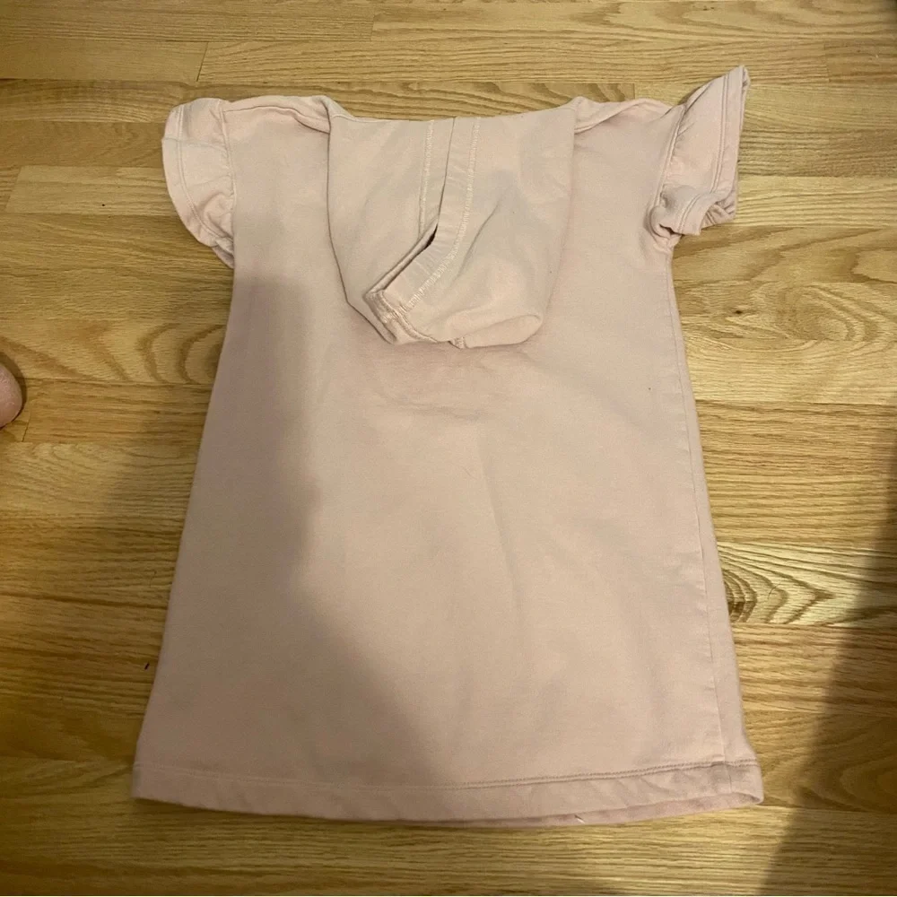 Gymboree Hooded Dress Small Pink Sweatshirt Jersey Material Waves For Days